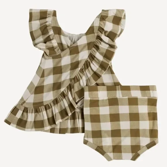 Kate Quinn Gingham Ruffle Pinafore Dress and Bloomers - Picture 6 of 6